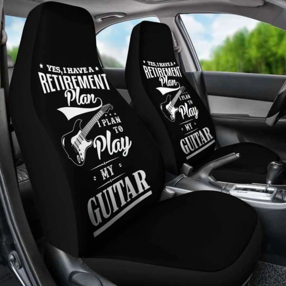Guitar Retirement Plan Car Seat Covers