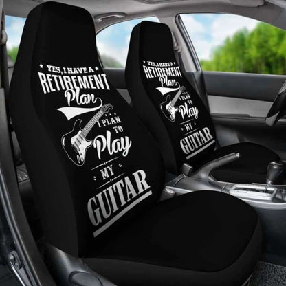 Guitar Retirement Plan Car Seat Covers