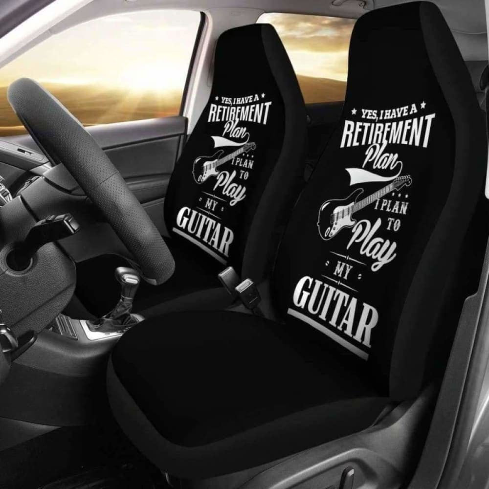 Guitar Retirement Plan Car Seat Covers