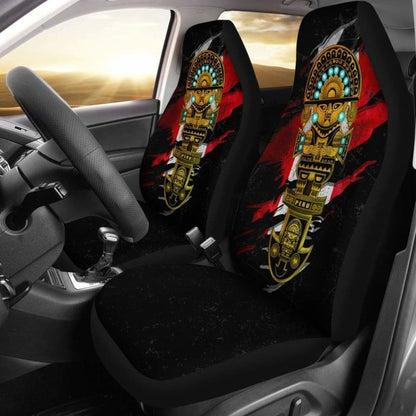 Inca Tumi Car Seat Covers - Peruvian Tattoo (Set Of Two)