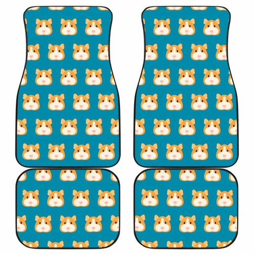 Guinea Pig Pattern Print Design  Front And Back Car Mats
