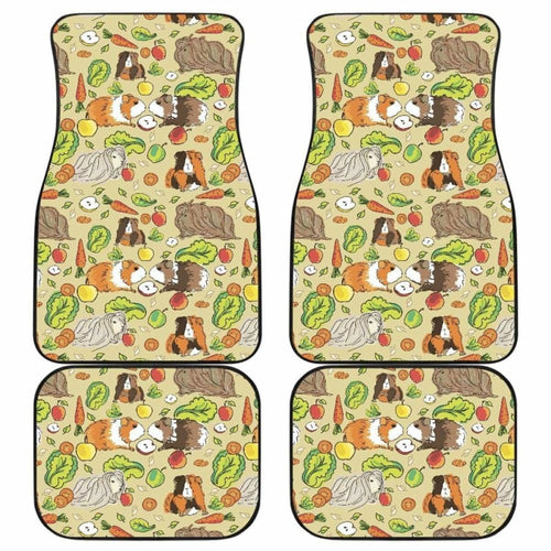 Guinea Pig Pattern Print Design  Front And Back Car Mats