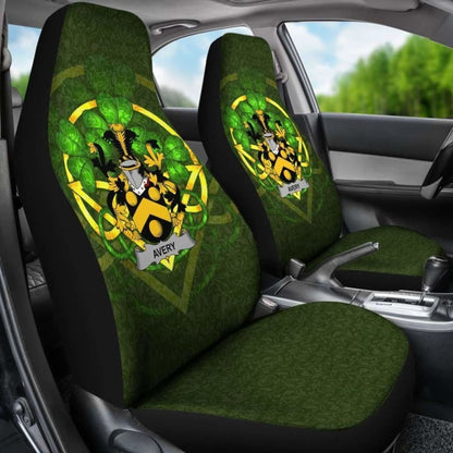 Avery \bIreland Car Seat Cover Celtic Shamrock ( Set Of Two)