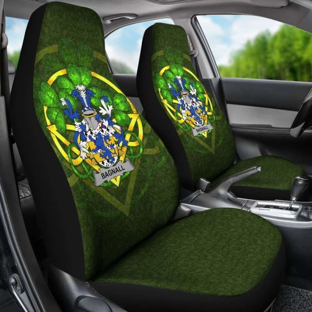 Bagnall \bIreland Car Seat Cover Celtic Shamrock ( Set Of Two)