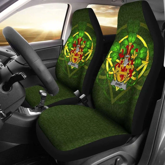 Barby \bIreland Car Seat Cover Celtic Shamrock ( Set Of Two)