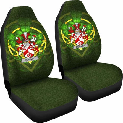 Beasley \bIreland Car Seat Cover Celtic Shamrock ( Set Of Two)
