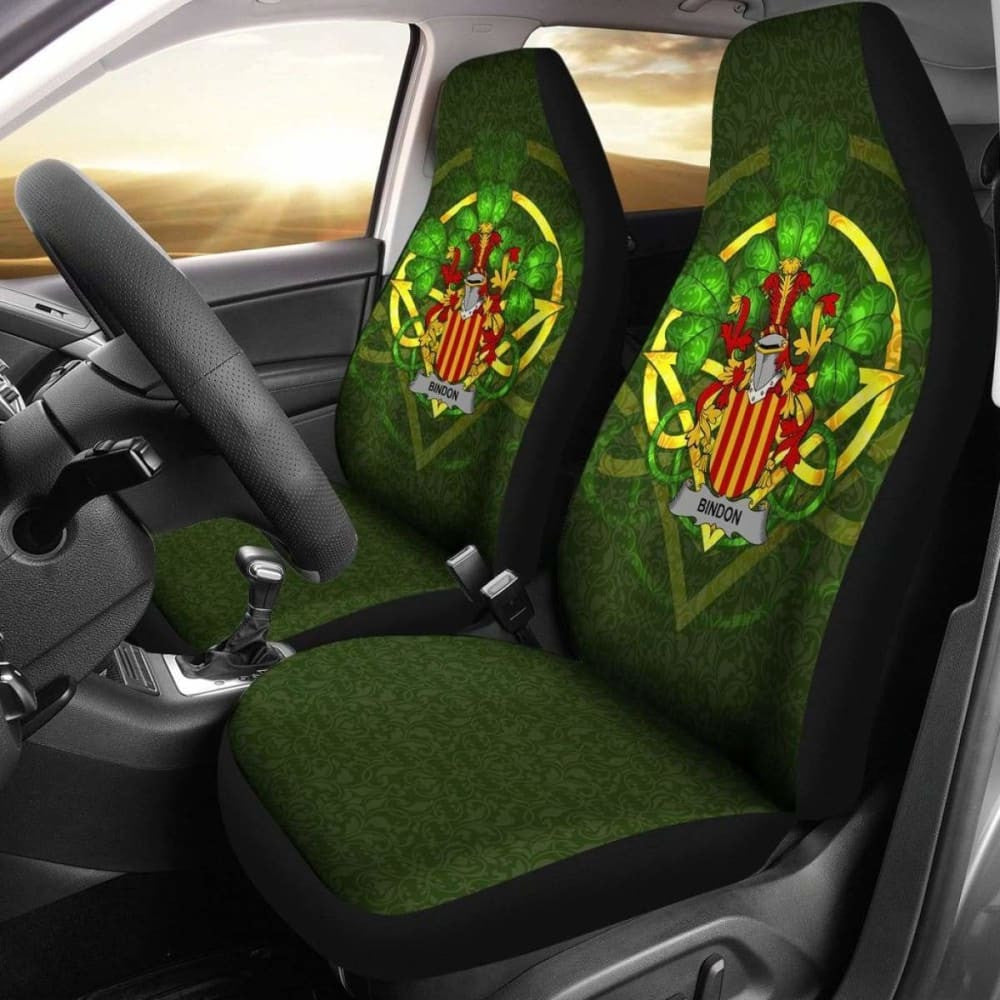 Bindon \bIreland Car Seat Cover Celtic Shamrock ( Set Of Two)