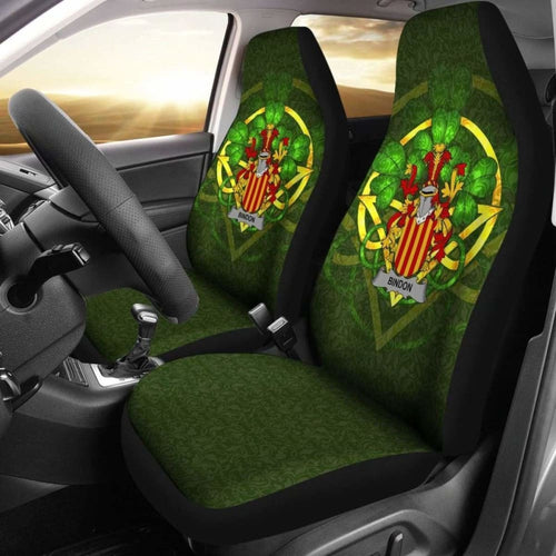 Bindon \bIreland Car Seat Cover Celtic Shamrock ( Set Of Two)
