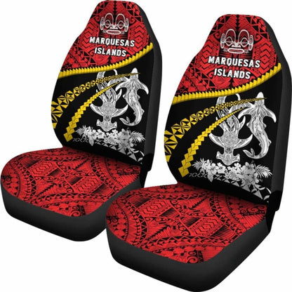 Marquesas Islands Shark Polynesian Car Seat Covers - Road To Hometown
