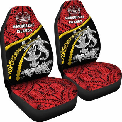 Marquesas Islands Shark Polynesian Car Seat Covers - Road To Hometown