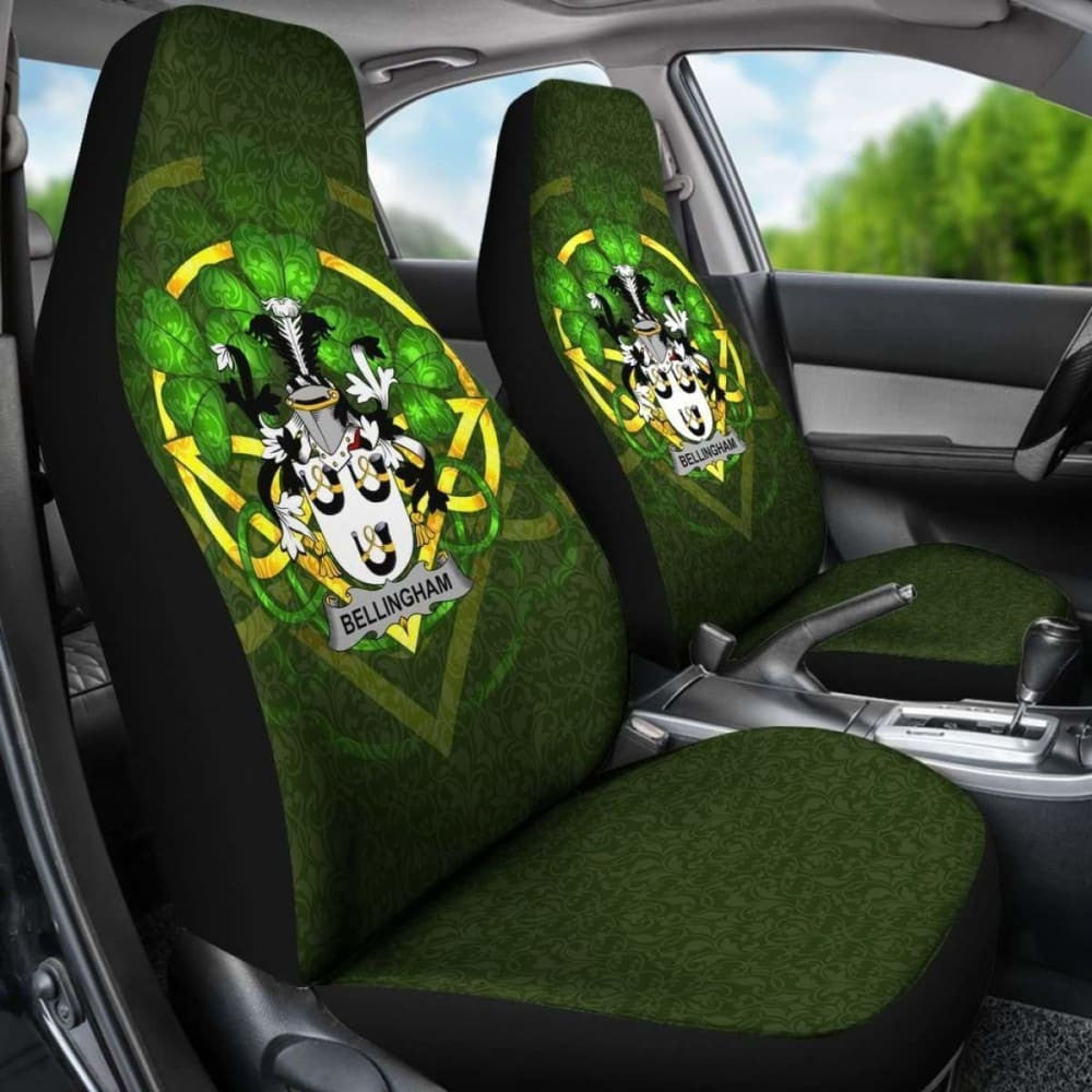 Bellingham \bIreland Car Seat Cover Celtic Shamrock ( Set Of Two)