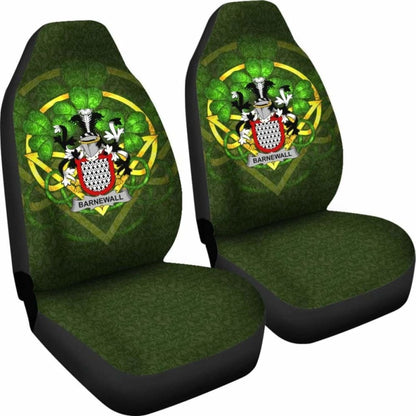 Barnewall \bIreland Car Seat Cover Celtic Shamrock ( Set Of Two)