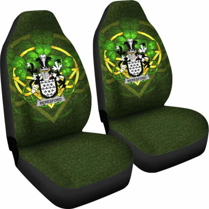 Beresford \bIreland Car Seat Cover Celtic Shamrock ( Set Of Two)