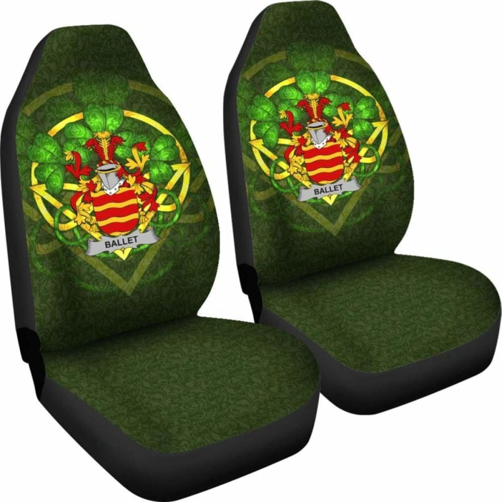 Ballet \bIreland Car Seat Cover Celtic Shamrock ( Set Of Two)