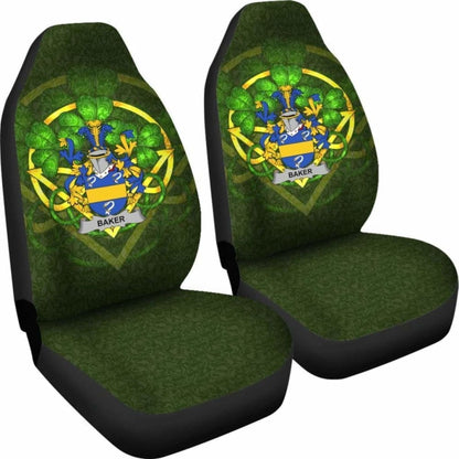 Baker \bIreland Car Seat Cover Celtic Shamrock ( Set Of Two)
