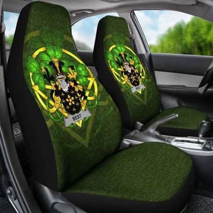 Best \bIreland Car Seat Cover Celtic Shamrock ( Set Of Two)