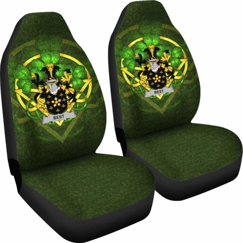 Best \bIreland Car Seat Cover Celtic Shamrock ( Set Of Two)
