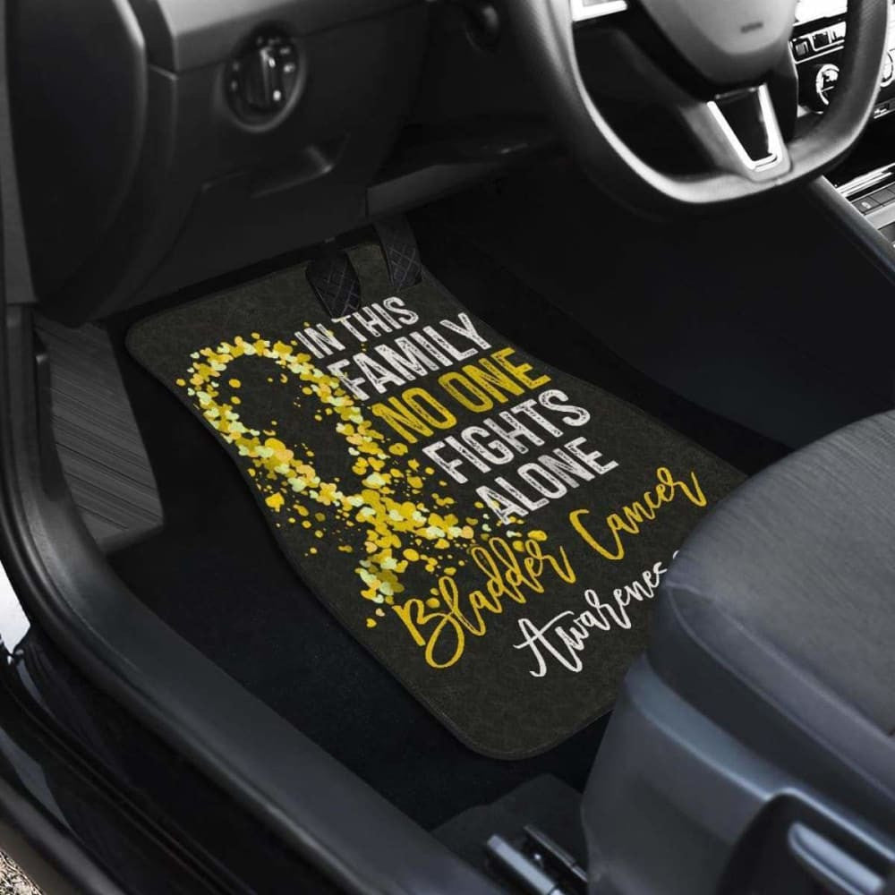 Bladder Cancer No One Fights Alone Car Floor Mats