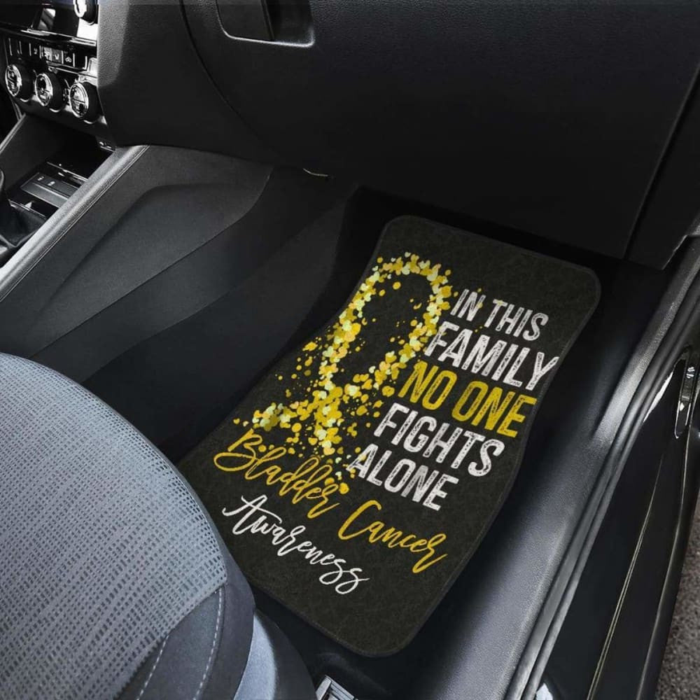Bladder Cancer No One Fights Alone Car Floor Mats