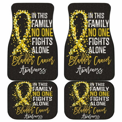 Bladder Cancer No One Fights Alone Car Floor Mats