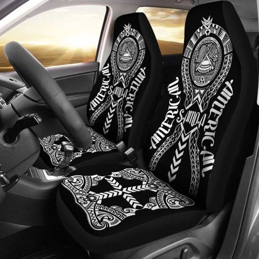 American Samoa Car Seat Covers - American Samoa Seal Polynesian Tribal -