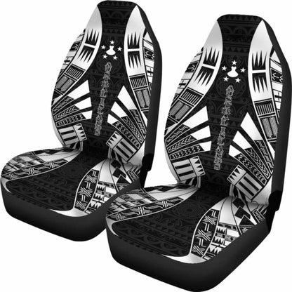 Austral Islands Car Seat Covers - Polynesian Tattoo Black -