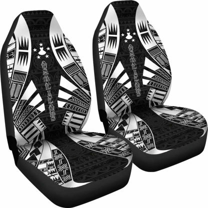 Austral Islands Car Seat Covers - Polynesian Tattoo Black -