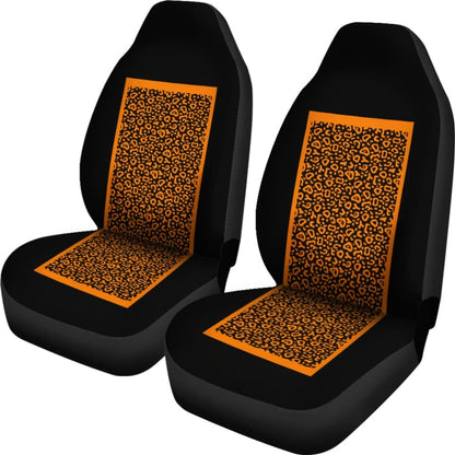 Black And Brown Leopard Skin Print Car Seat Covers