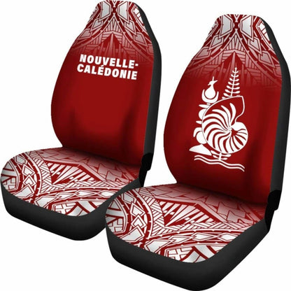 New Caledonia Polynesian Car Seat Covers - Red Fog -