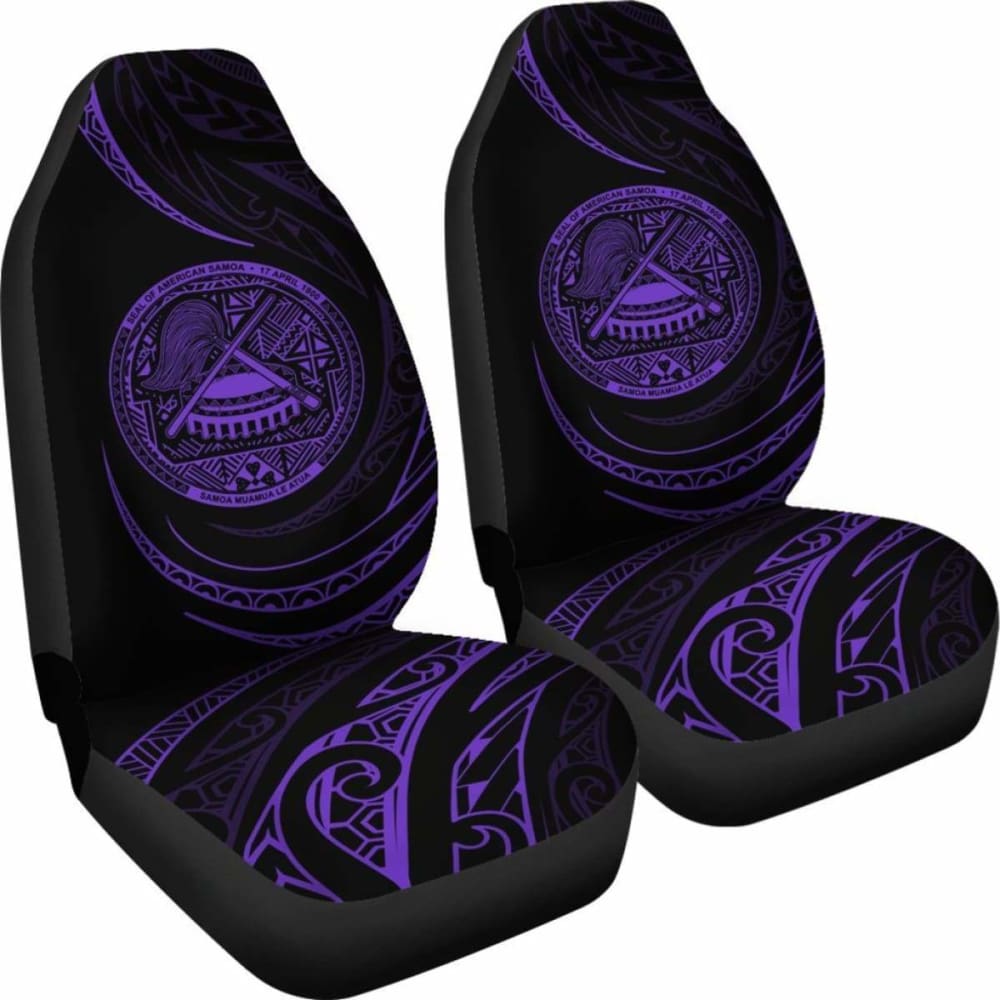 American Samoa Car Seat Covers - \bPurple - Frida Style -
