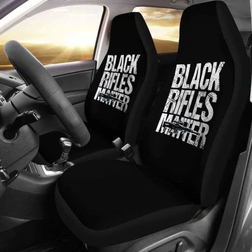 Black Rifles Matter Amendment Car Seat Covers