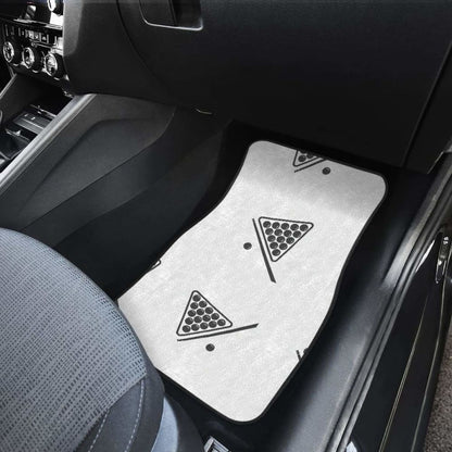 Billiard Ball Pattern Print Design  Front And Back Car Mats