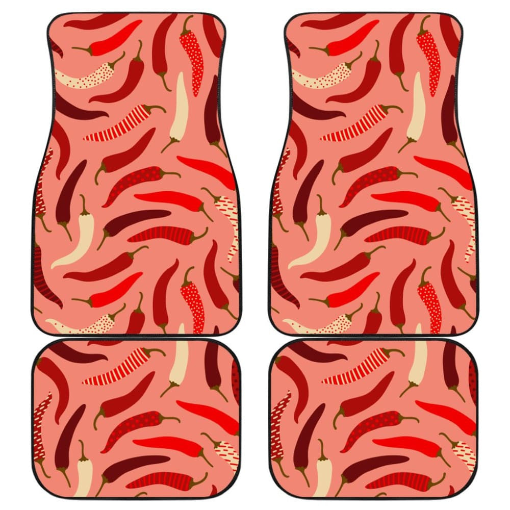 Beautiful Chili Peppers Pattern Car Floor Mats