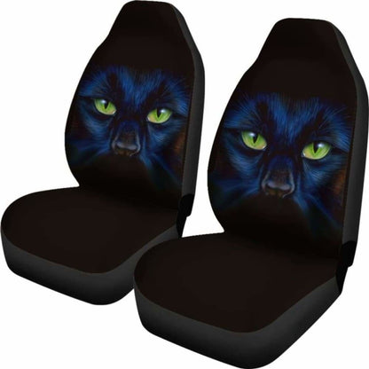 Black Panther Cat Eyes Car Seat Covers