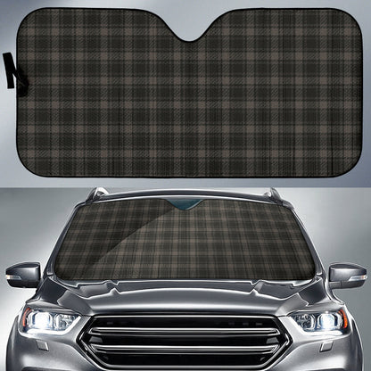 Black Plaid Pattern Car Auto Sun Shades