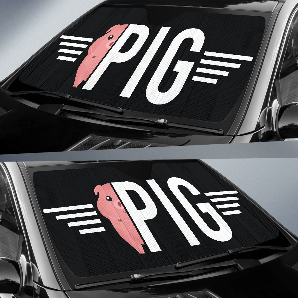 Best Gift Ideas Pig Car Auto Sun Shades