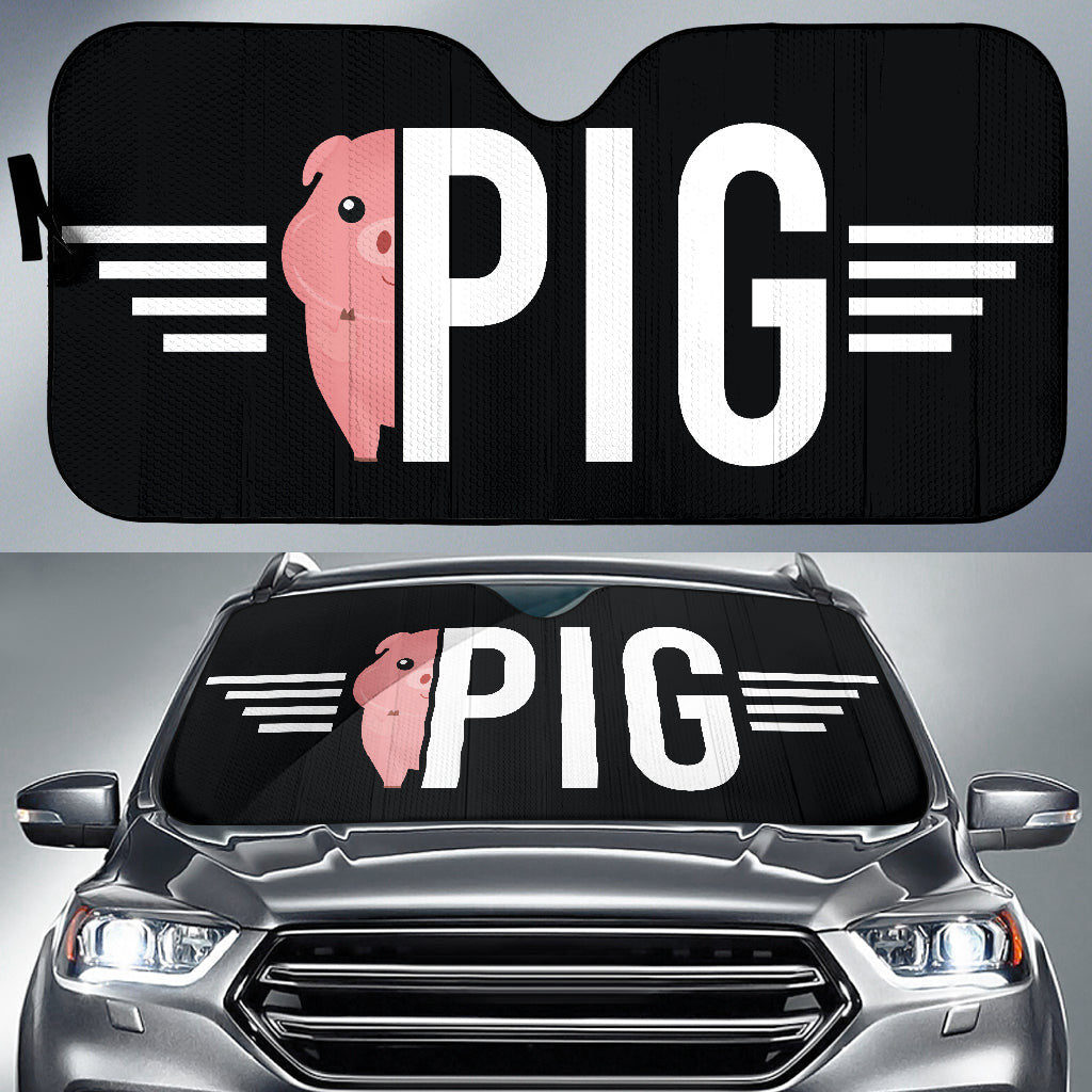 Best Gift Ideas Pig Car Auto Sun Shades