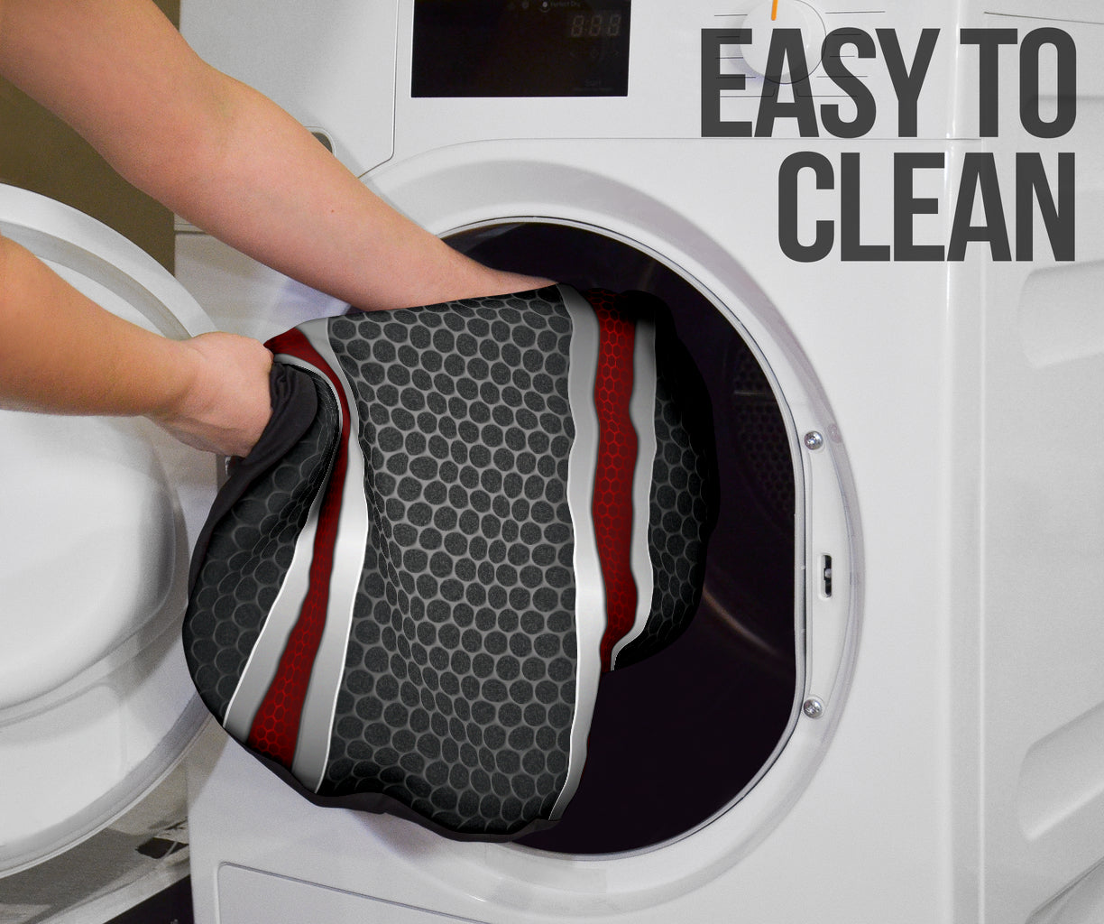 Biohazard Red Hole Metal Printing Car Seat Covers