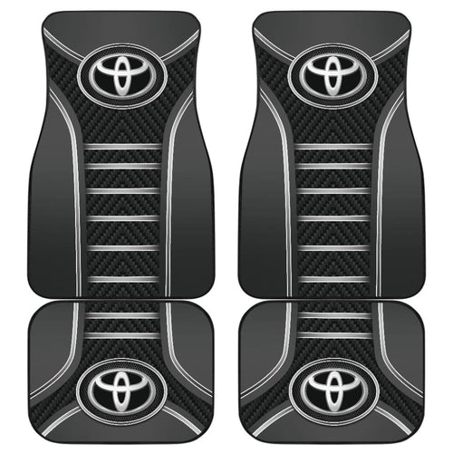 Black And Grey Toyota Amazing Style Car Floor Mats Custom