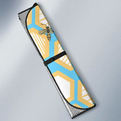 Bee Honeycomb Pattern Car Auto Sun Shades