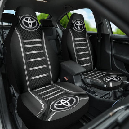 Black And Grey Toyota Amazing Style Car Seat Covers Custom