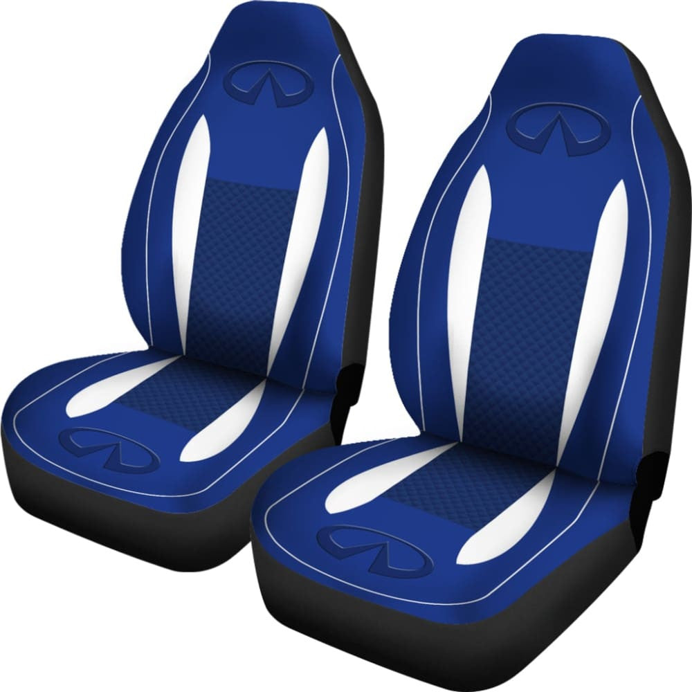 Black And Blue Infiniti Car Seat Covers Custom
