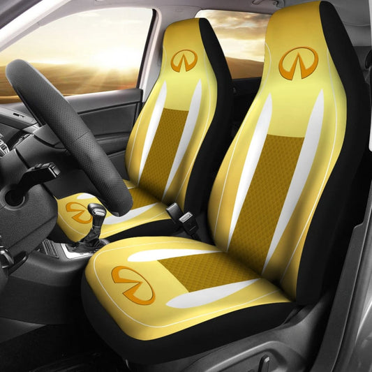 Black And Yellow Infiniti Car Seat Covers Custom