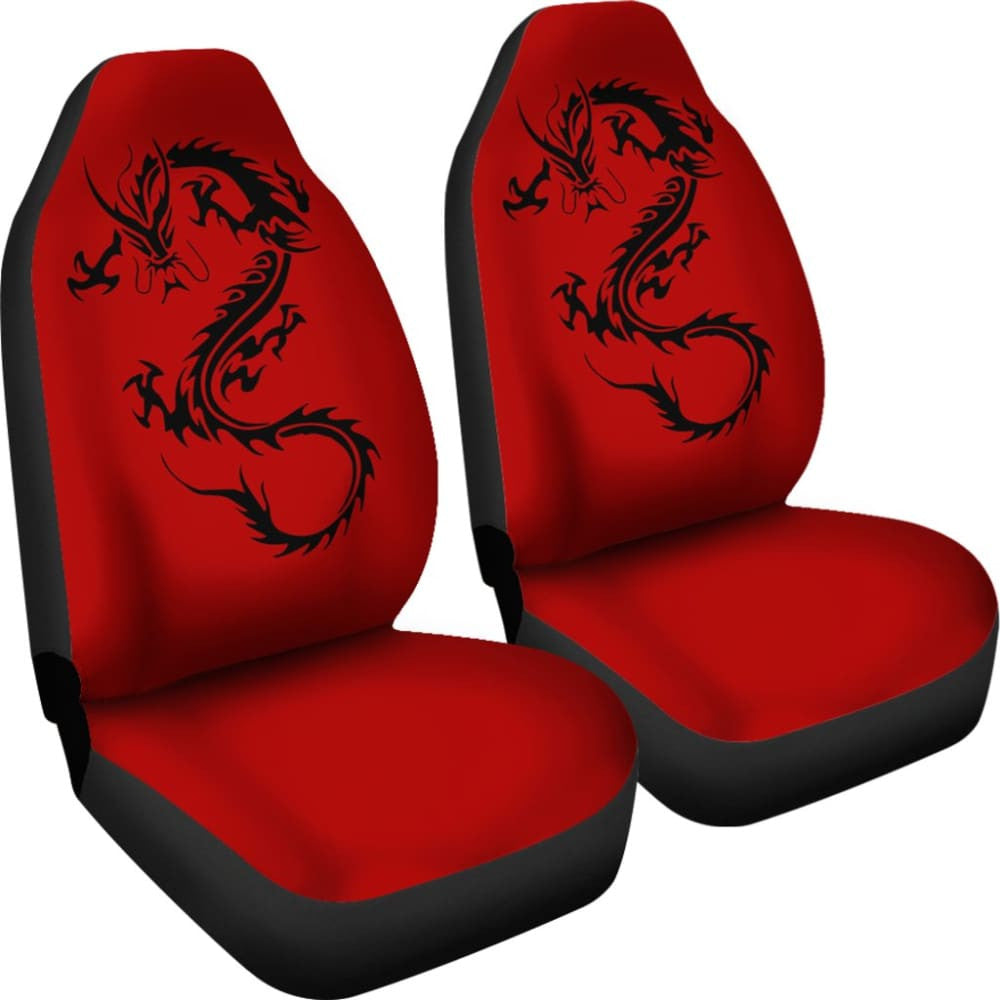 Black Chinese Dragon Amazing Car Seat Covers
