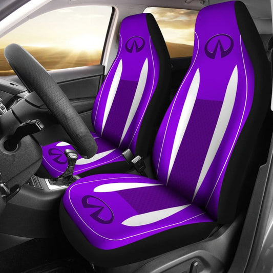 Black And Purple Infiniti Car Seat Covers Custom
