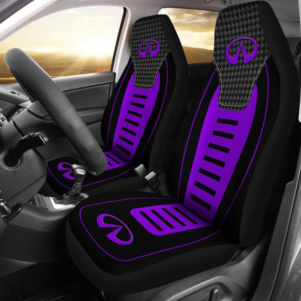 Black And Purple Infiniti Car Seat Covers Custom