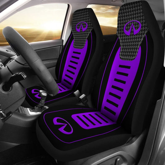 Black And Purple Infiniti Car Seat Covers Custom
