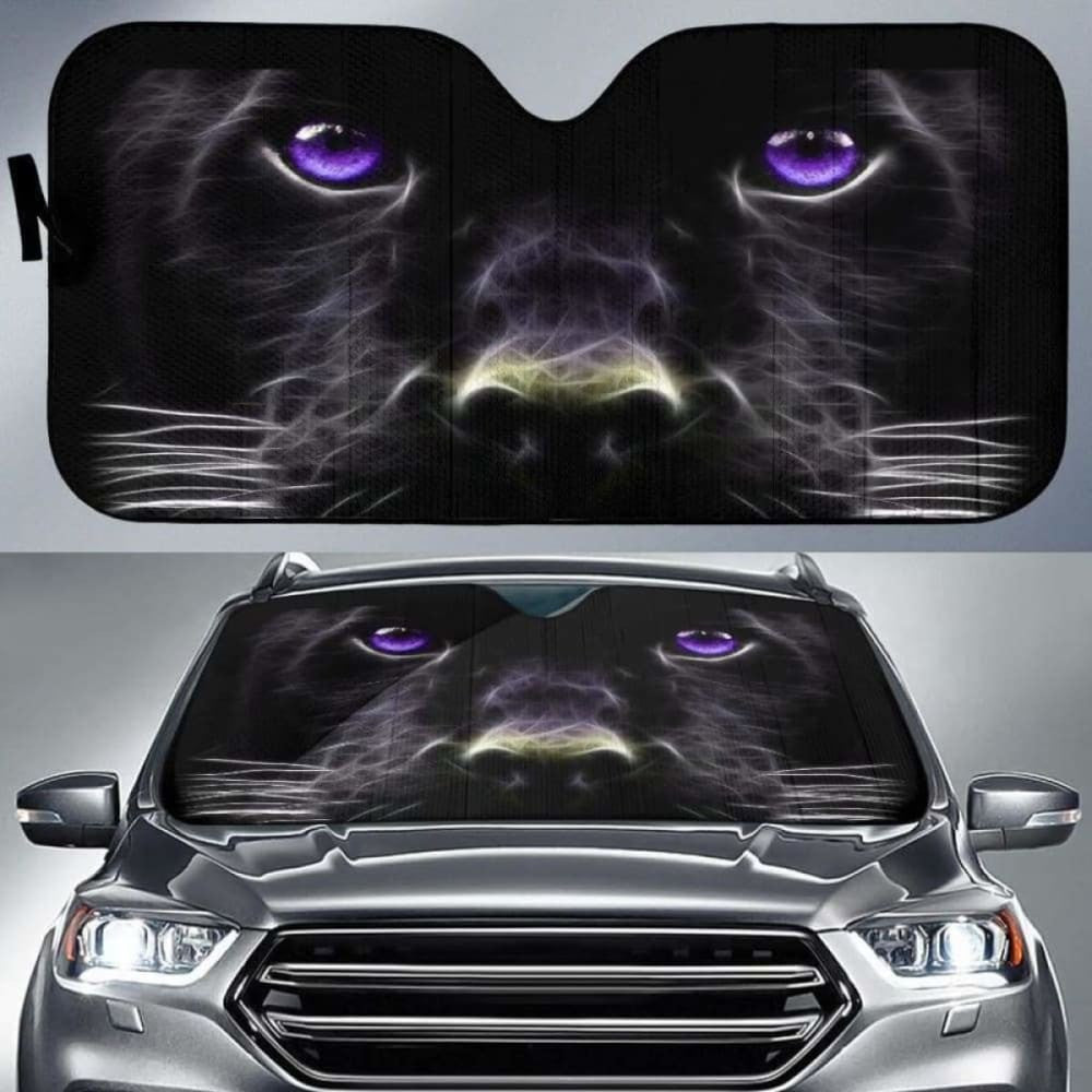 Black Panther Face Car Auto Sun Shades