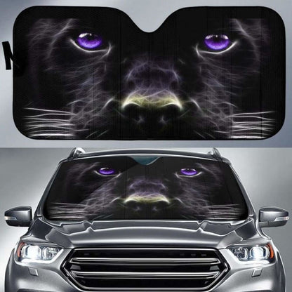 Black Panther Face Car Auto Sun Shades