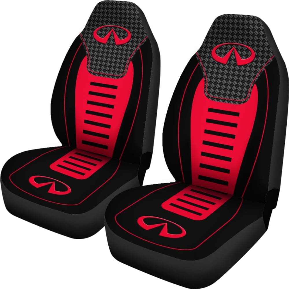 Black And Red Infiniti Car Seat Covers Custom